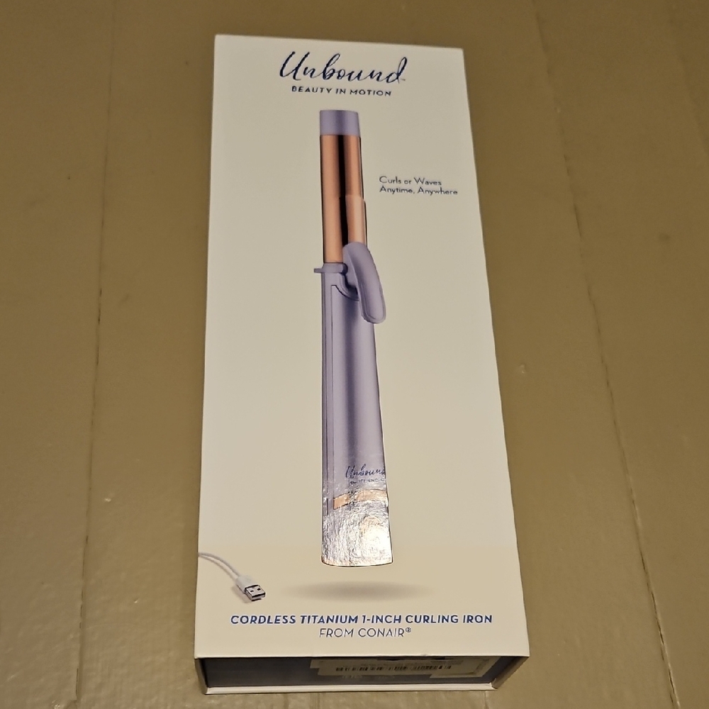 Conair Unbound Cordless Titanium Curling Iron - Purple